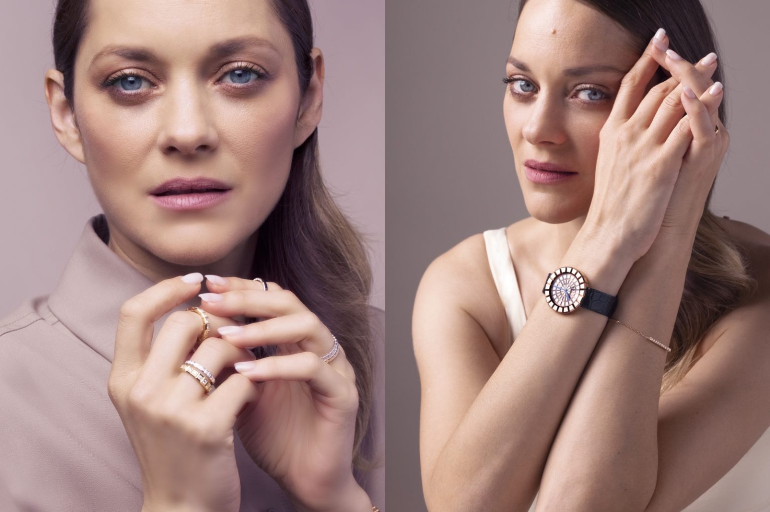 La maison recurrió a la actriz y ambientalista Marion Cotillard para protagonizar su campaña de alta joyería  sostenible